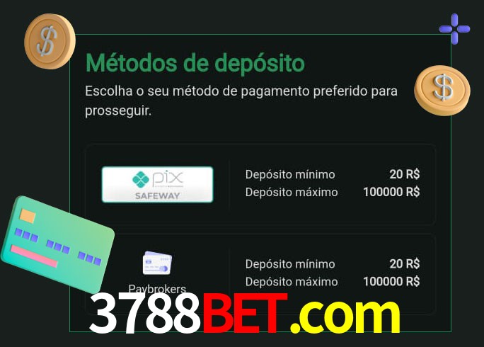 O cassino 3788bet.com oferece uma grande variedade de métodos de pagamento